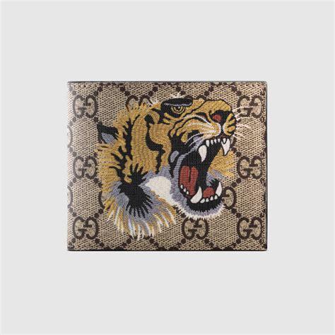 replica gucci tiger wallet|Gucci tiger button up.